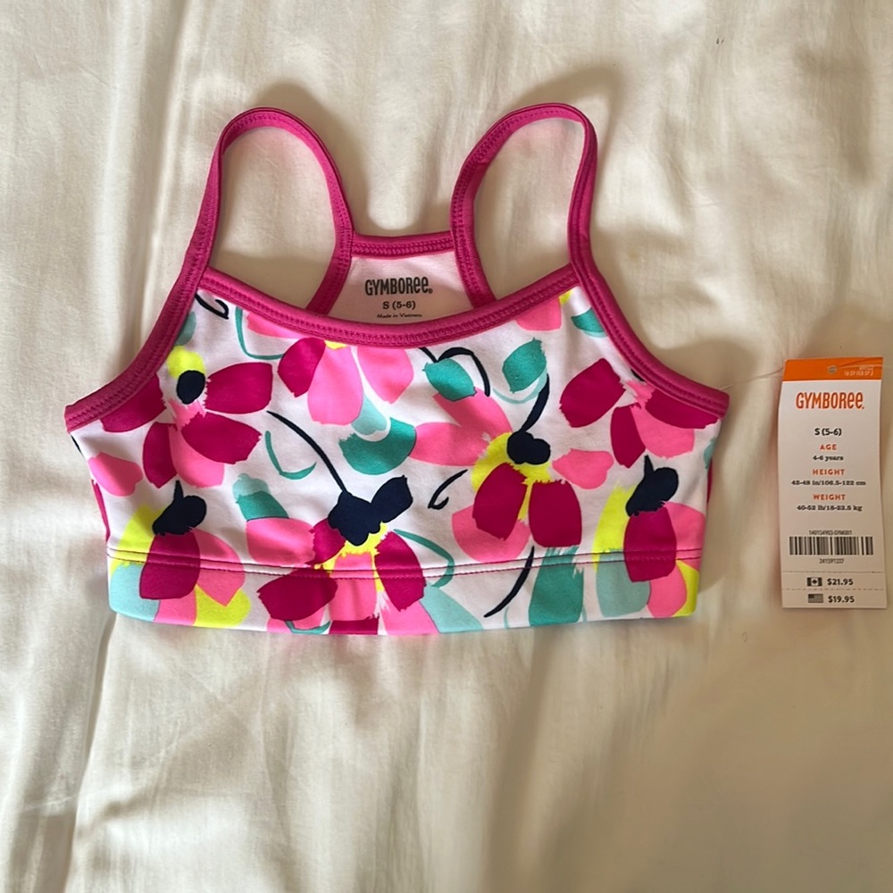 NWT Gymboree sports bra top size s